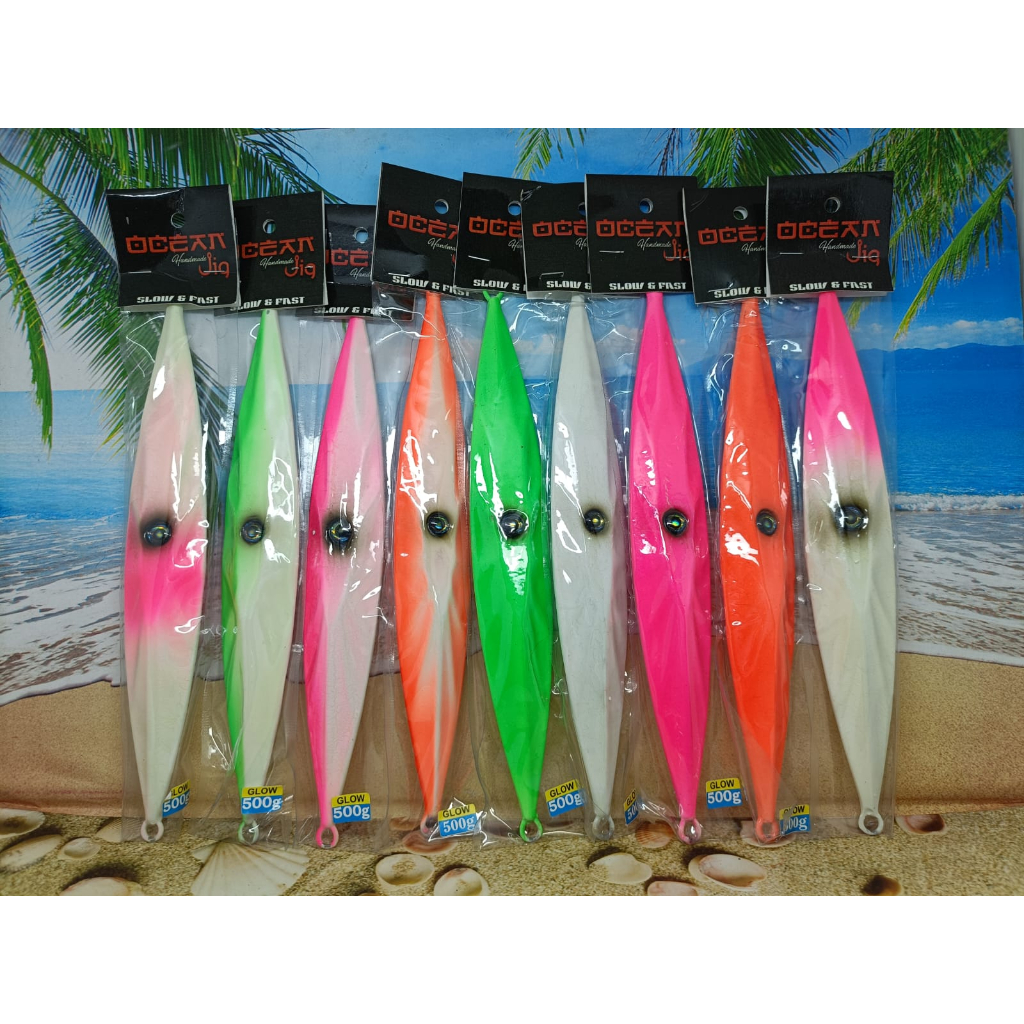 METAL JIG OCEAN JIG SHORT 500 GRAM MANCING MANIA