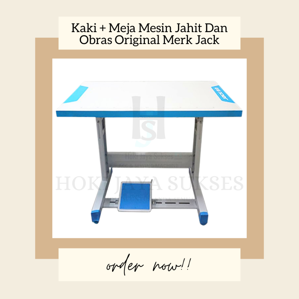 Kaki + Meja Original merk Jack Warna Biru Muda