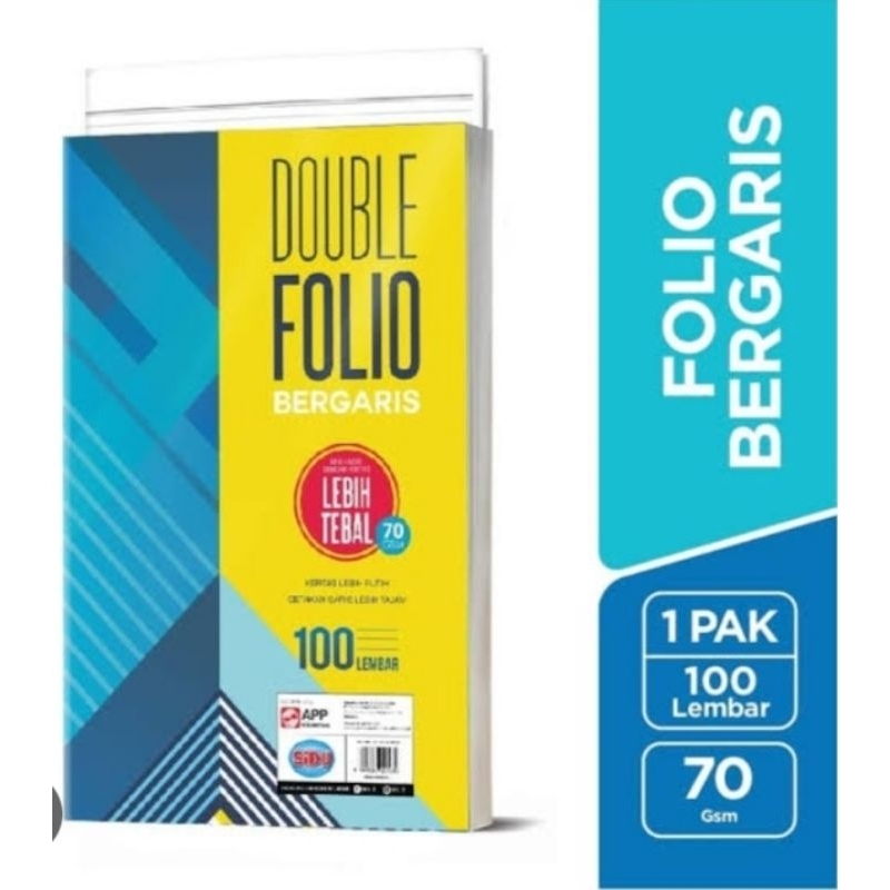 

Double folio bergaris isi 100