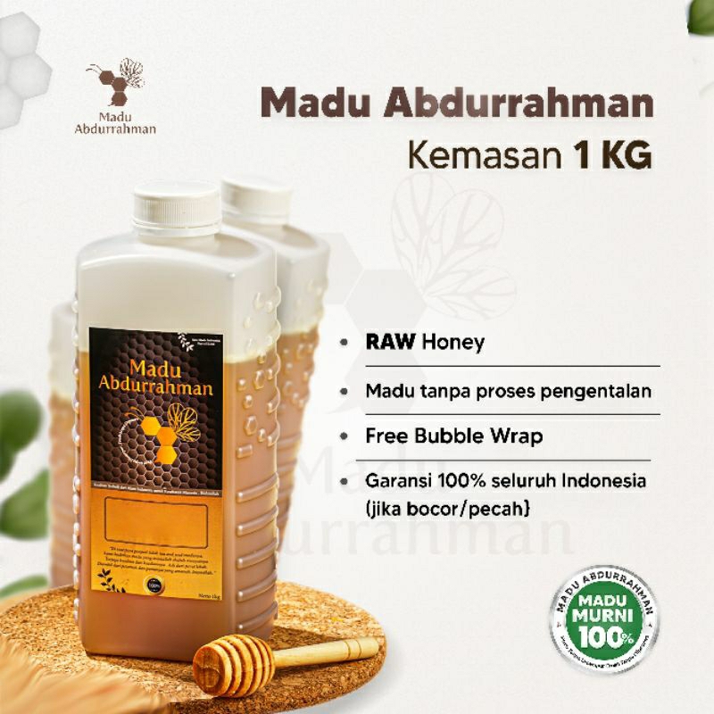 

Madu Abdurrahman (1Kg) 100% ASLI & MURNI Raw Honey