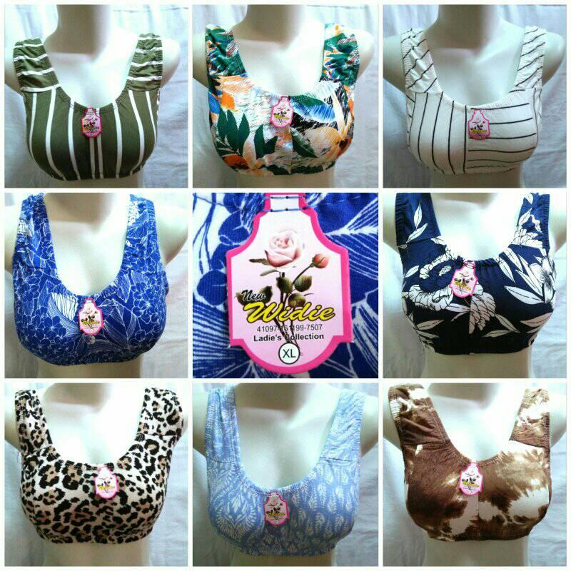 MINISET WIDIE MOTIF REMAJA DEWASA BRA SPORT COCOK UNTUK BUSUI UKURAN XL XXL XXXL JUMBO 5PCS
