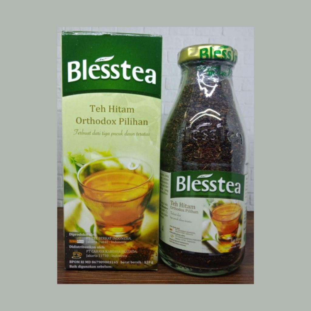 

Blesstea Botol 110gram, bless tea teh hitam ortodox anti oksidan, teh herbal, Teh Hitam