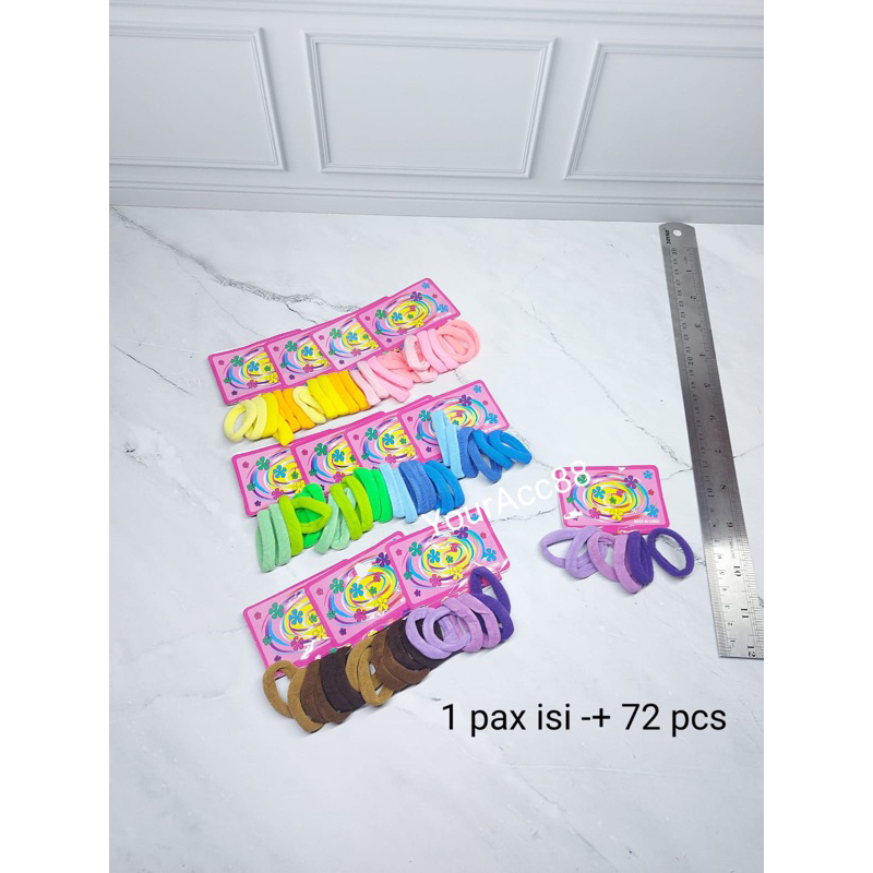 IKAT RAMBUT (72PCS) KUNCIR ELASTIS RING YOUR_ACC_88 GROSIR_ASEMKA Y55
