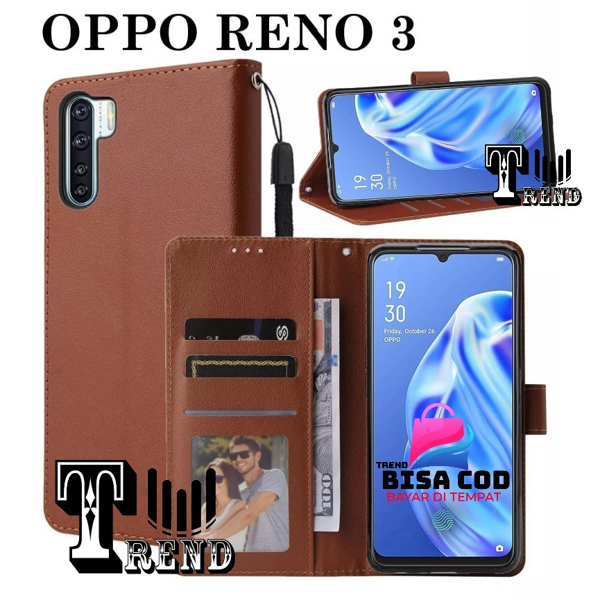 FLIP COVER OPPO RENO 3 LEATHER CASE FLIP OPPO RENO 3