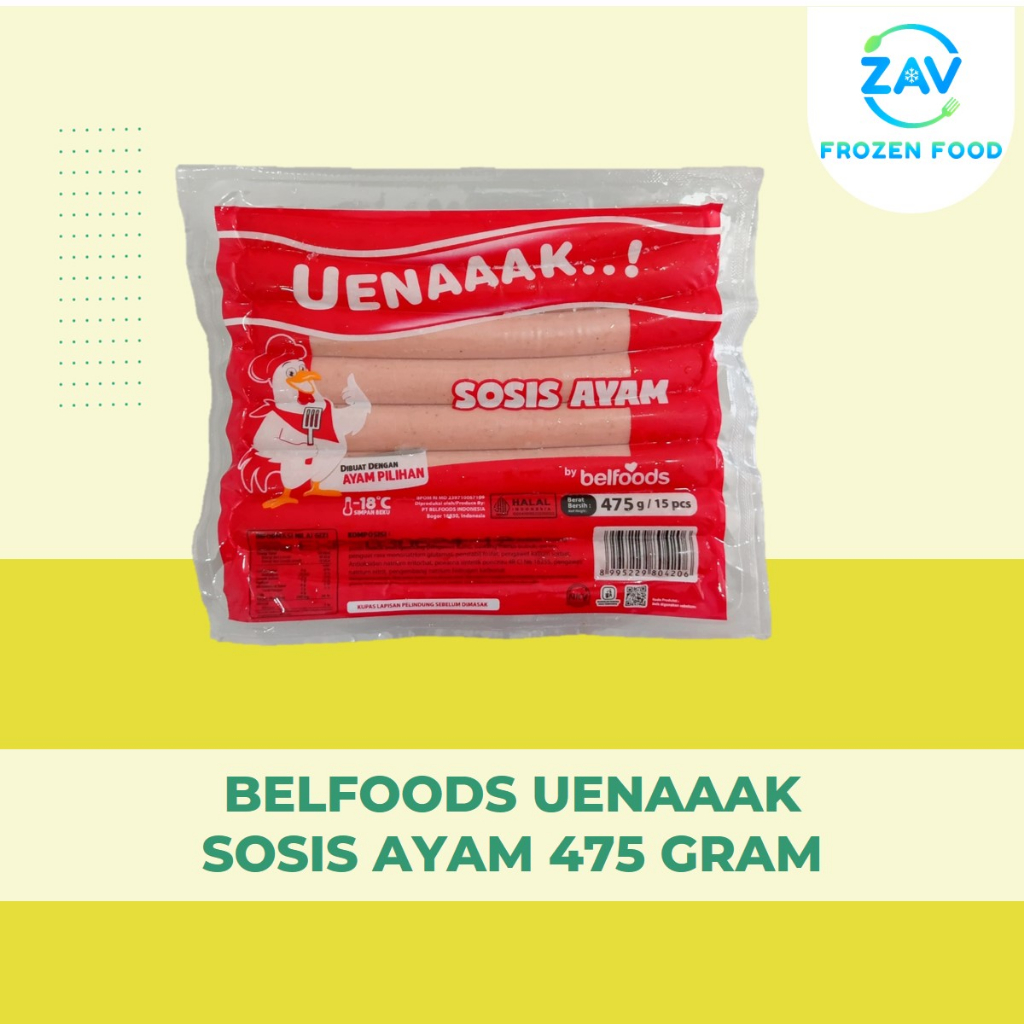 

BELFOODS UENAAAK SOSIS AYAM 375 GRAM 500 GRAM