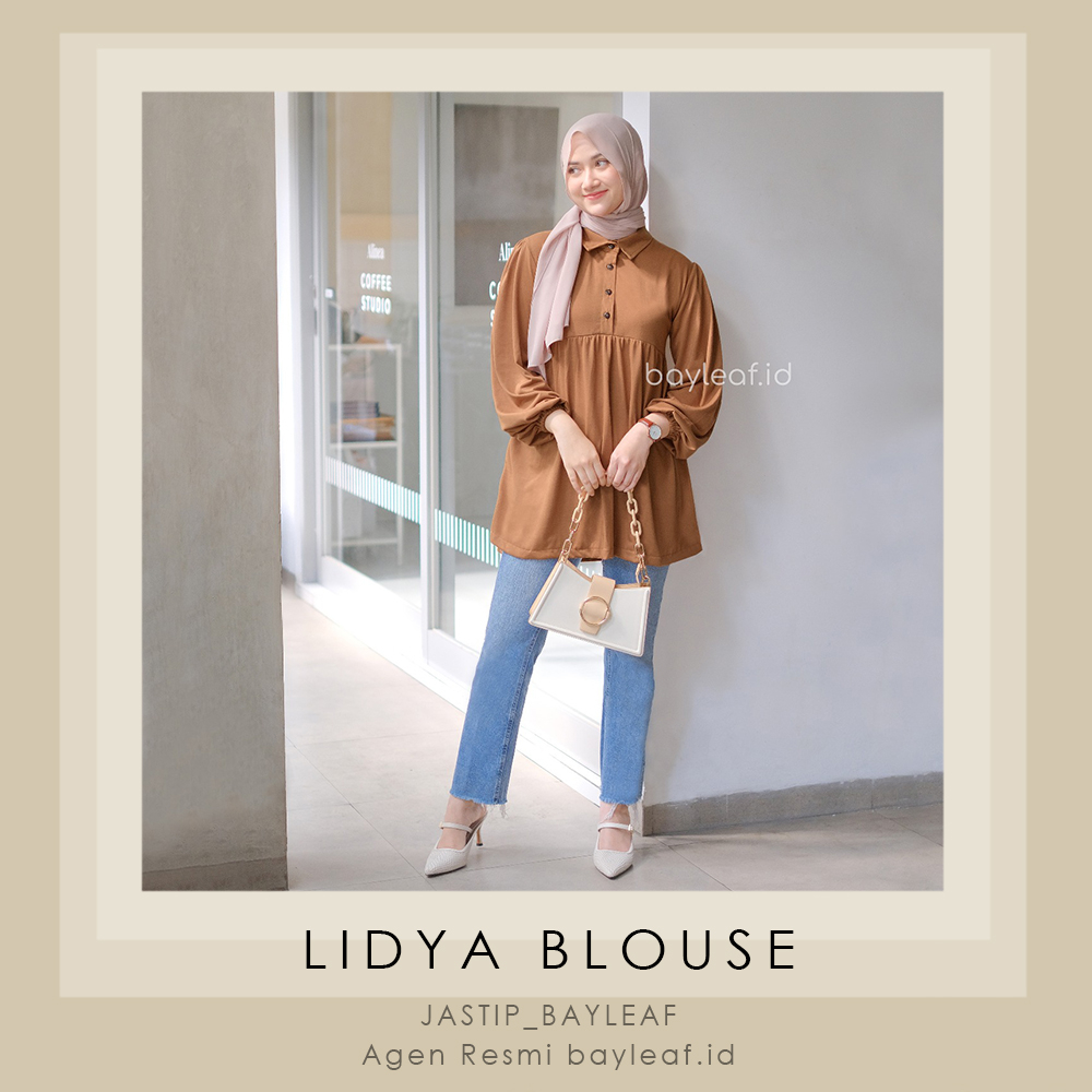 LIDYA PLAIN BLOUSE PREMIUM BY BAYLEAF.ID