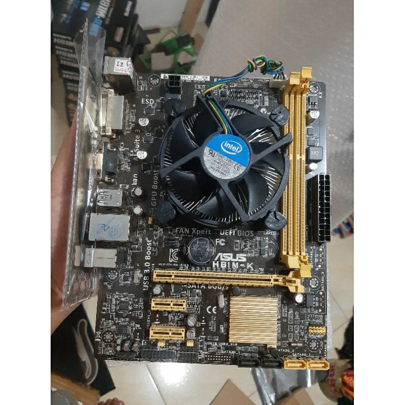 Paket ASUS GIGABYTE H81 i5 4590 ddr3 4gb Fan