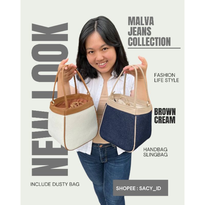 Malva bag by SACY / Tas Malva Handbag Sacy / En-ji Yongsan backpack khaki / Enji Bonhwa Grey / Enji 