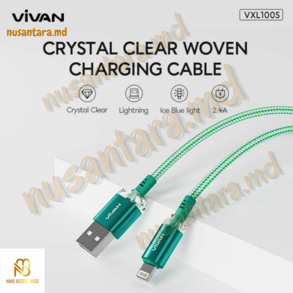 VIVAN Kabel Charger Kabel Data VXL100S Iphone Lightning 2.4A 100cm