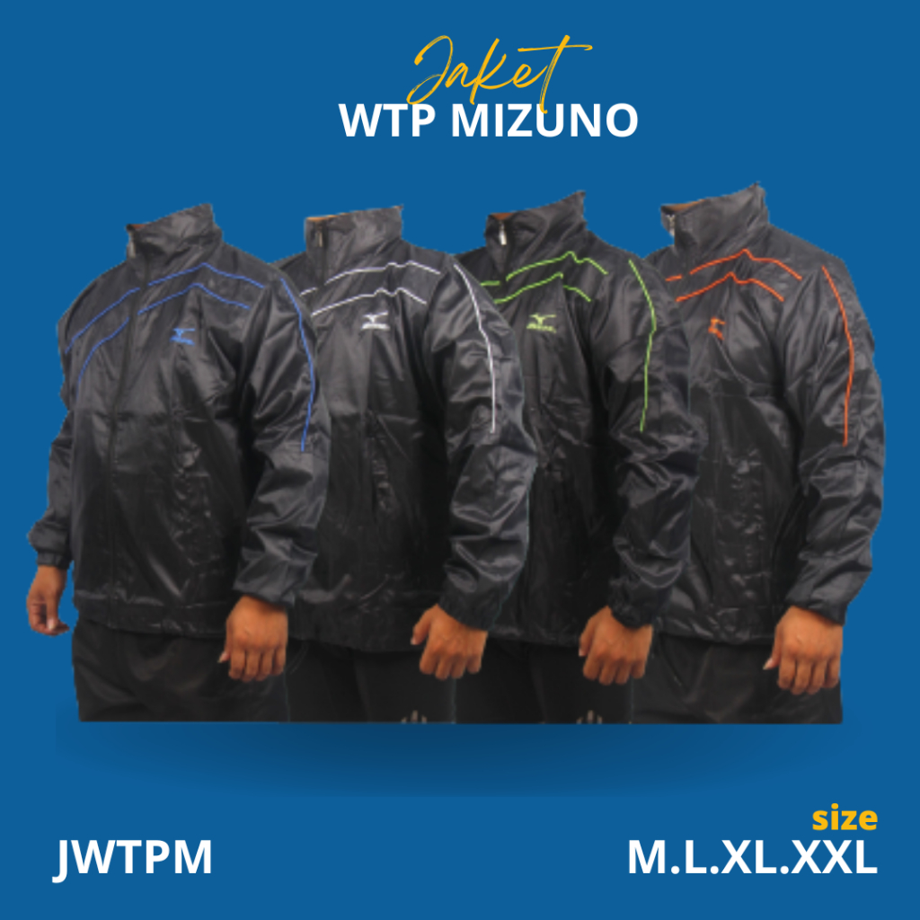 JWTPM Jaket Olahraga Voli Mizuno jaket gym running