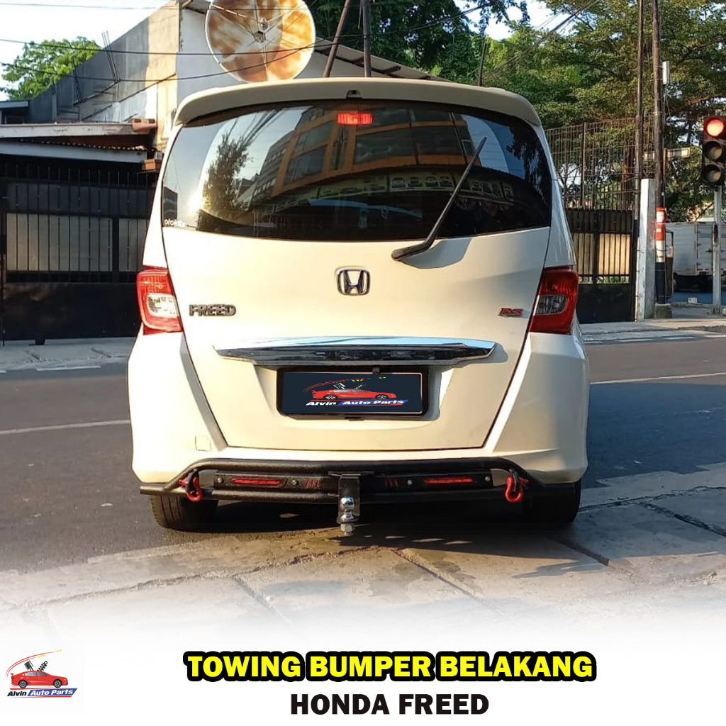 TOWING HONDA FREED- COBRA STYLE / PENGAMAN BUMPER BELAKANG HONDA FREED / REAR BUMPER GUARD FREED