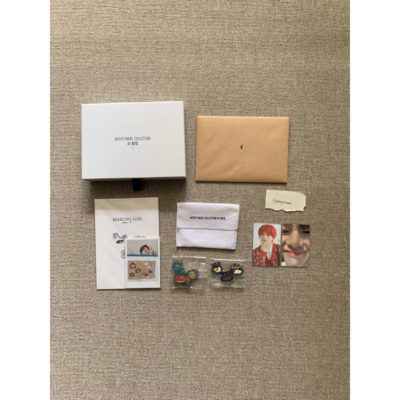 Unsealed Merch V | Taehyung Merchandise Brooch Face Set