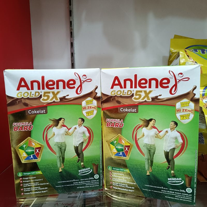 

Anlene Gold 5X Cokelat #240g