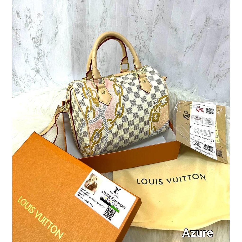 TAS LV SPEDY BANDO RANTAI TAS WANITA TENTENG MINI LV PREMIUM SET BOX IMPORT