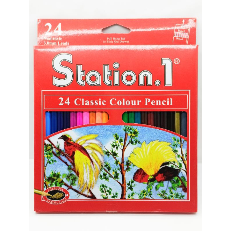 

Pensil warna STATION. 1 panjang isi 24 warna