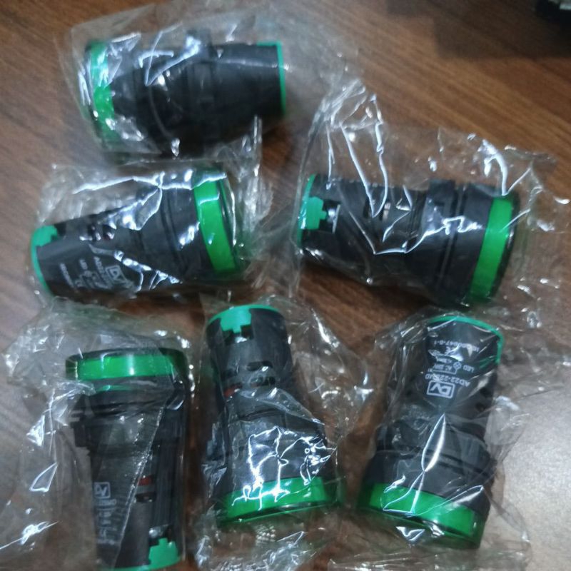 pilot lamp lampu panel Hijau