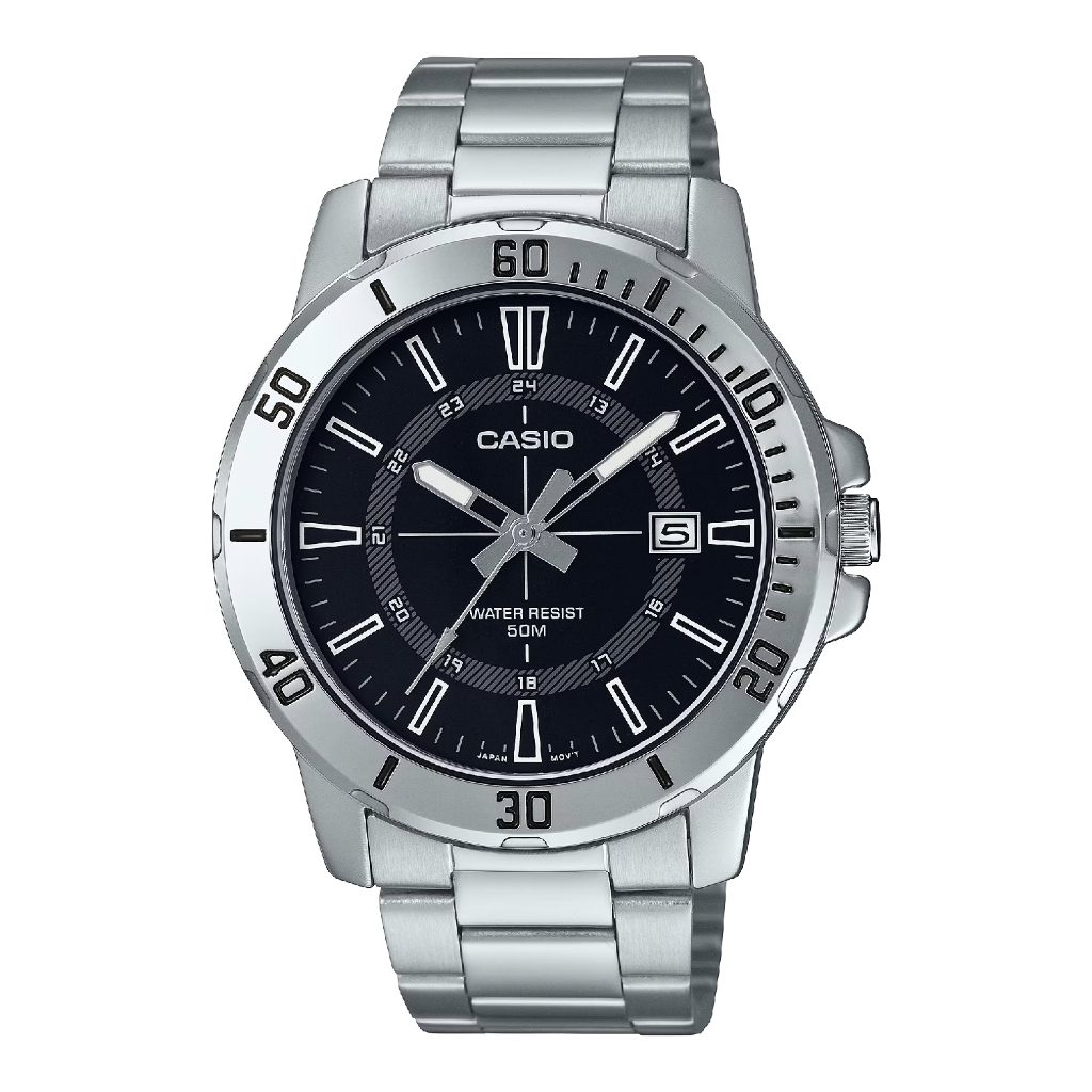 Casio Jam Tangan Analog Pria Original MTP-VD01D-1CVUDF