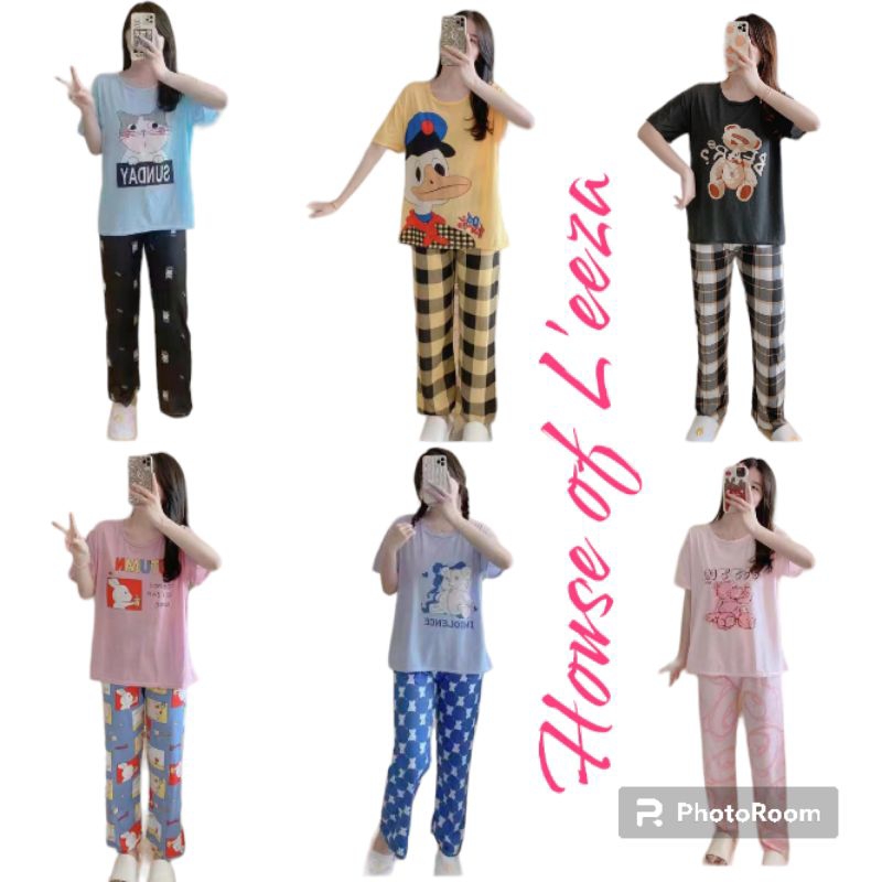 PIYAMA PEKO & FRIEND IMPOR CP VIRAL/PIYAMA KOREA/ BAJU TIDUR LUCU  IMPOR