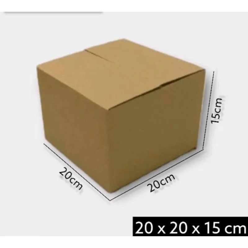 

kardus tebal 20x20x15 cm double wall