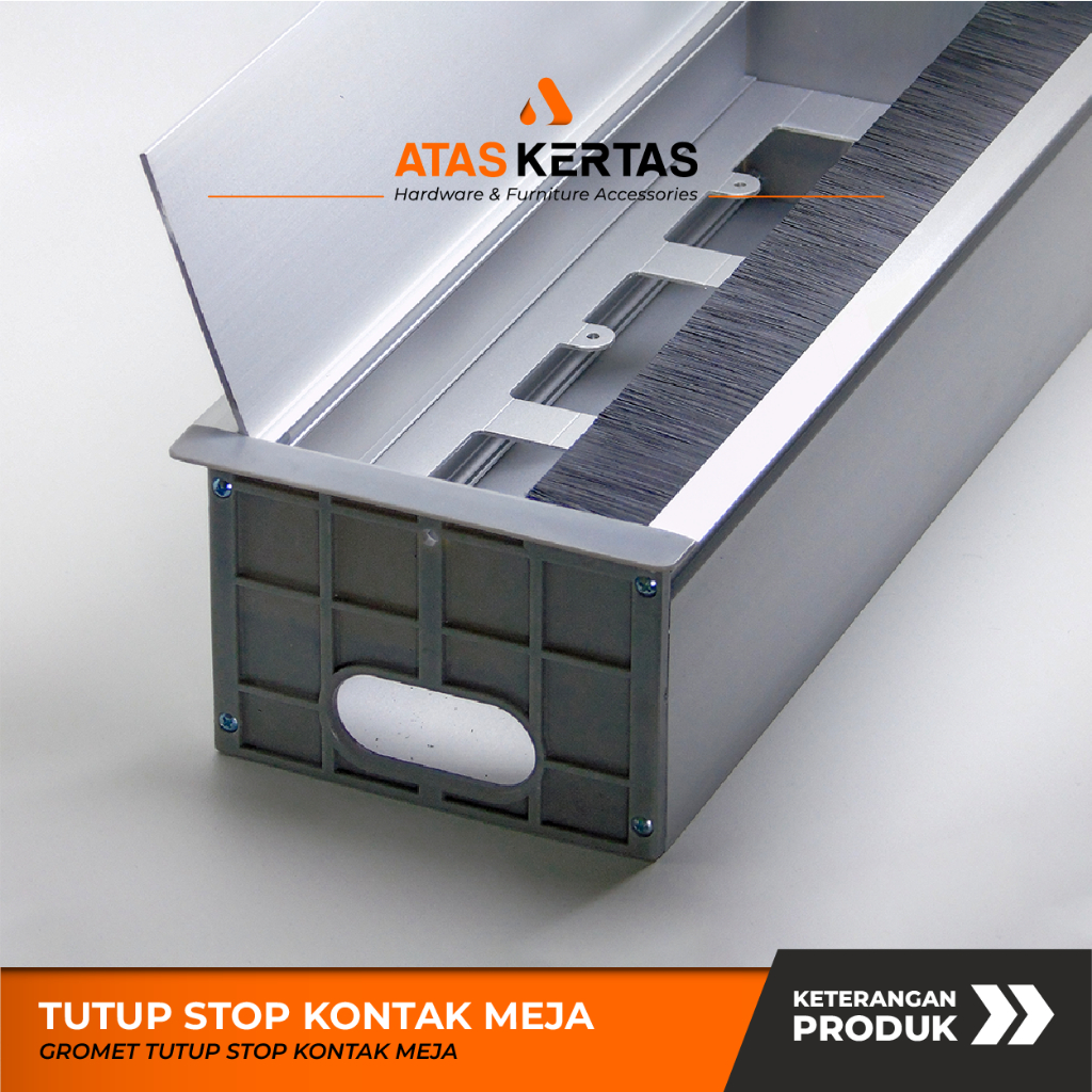 Gromet Stop Kontak Meja Custom - Grommet Tutup Stop Kontak Tanam Meja