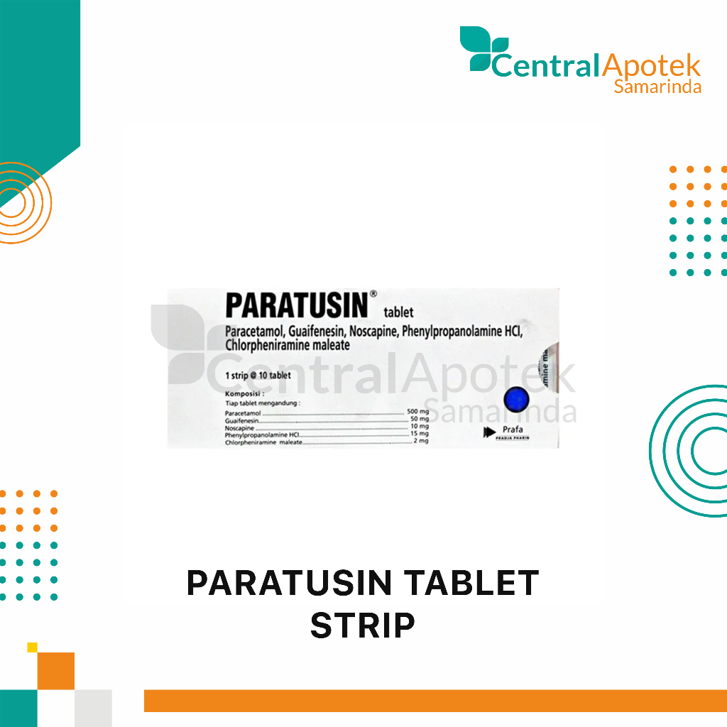 Paratusin Tablet/ Strip / Obat Demam Batuk Pilek / Obat Flu untuk Dewasa