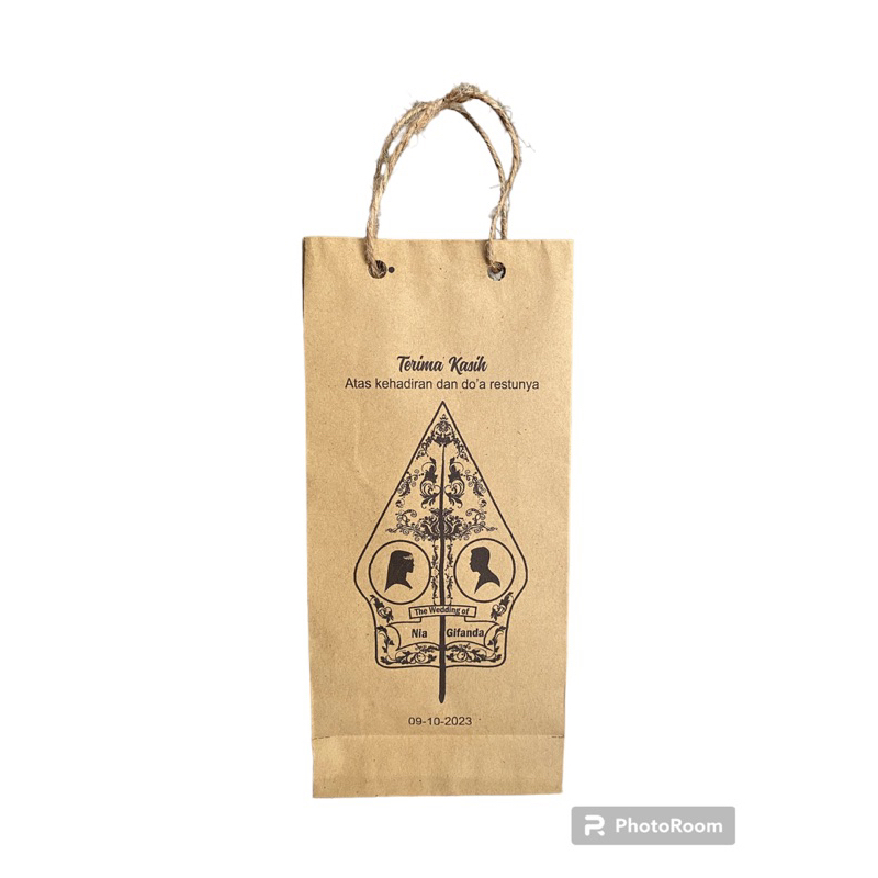 

paper bag tali rami ukuran 10x4x22
