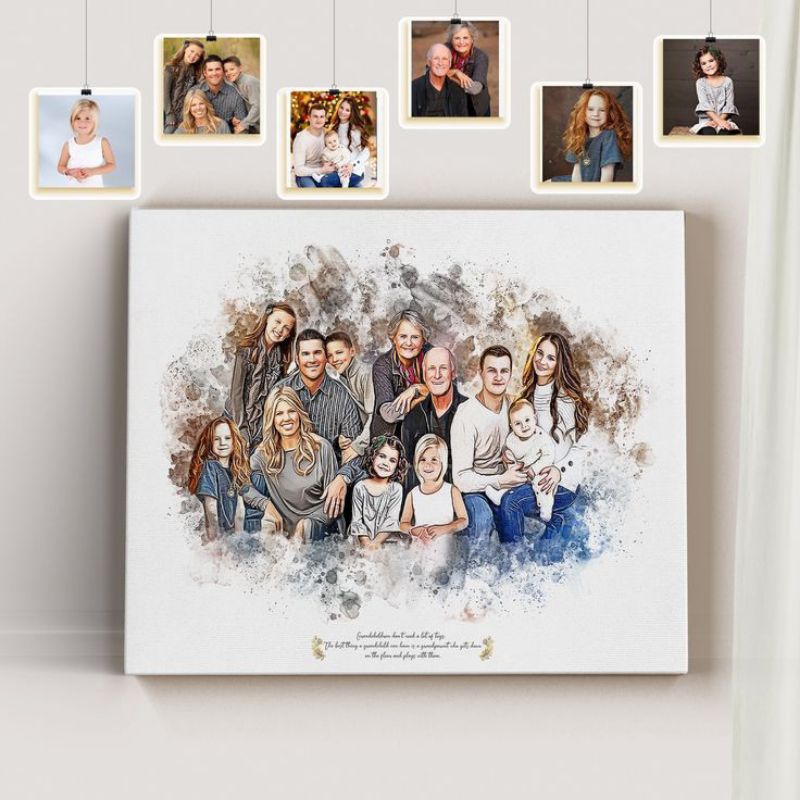 LUKISAN KANVAS CUSTOM/CETAK FOTO KANVAS plus gratis spnram