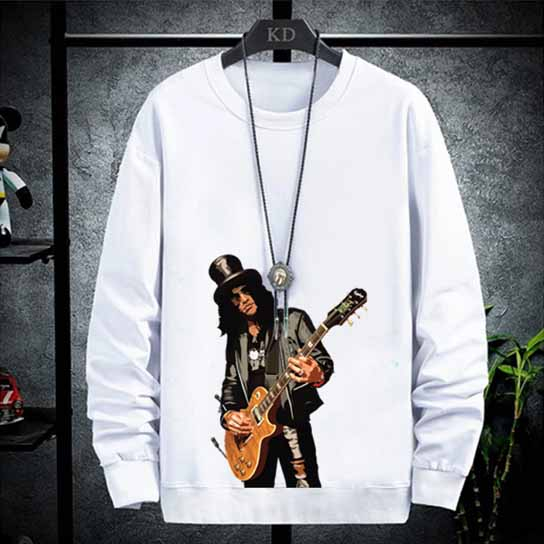 Sweater GNR BAND Slash Crewneck Sweeatshirt Bahan Katun