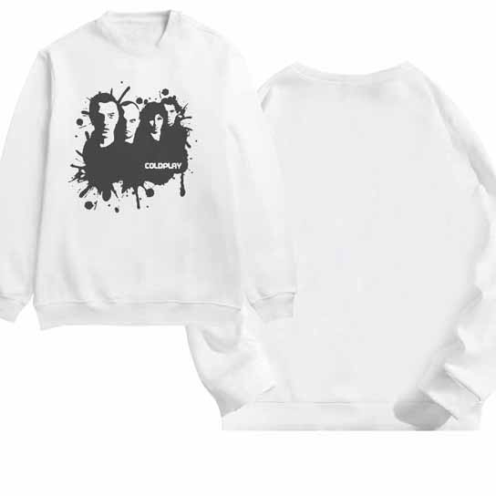 Sweater Coldplay Band Crewneck Sweeatshirt Bahan Katun