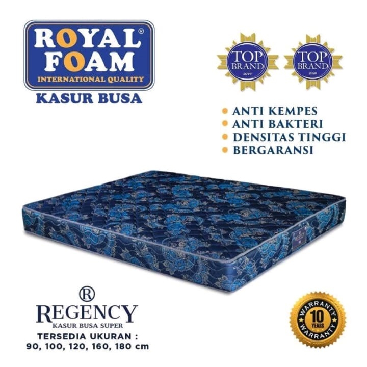 Kasur Busa Royal REGENCY Royal Foam Garansi 10 Tahun Tebal Anti Kempes