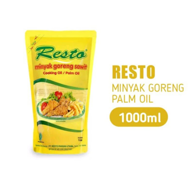 

Resto Minyak Goreng Premium Palm Oil Refill Pouch 1 L