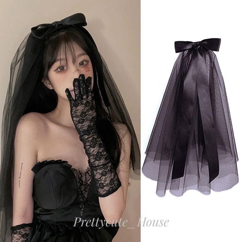 YZ7 PCH Simple Wedding Veil Glow In The Dark / Kain Veil Pengantin + Jepitan Penutup Kepala Hiasan