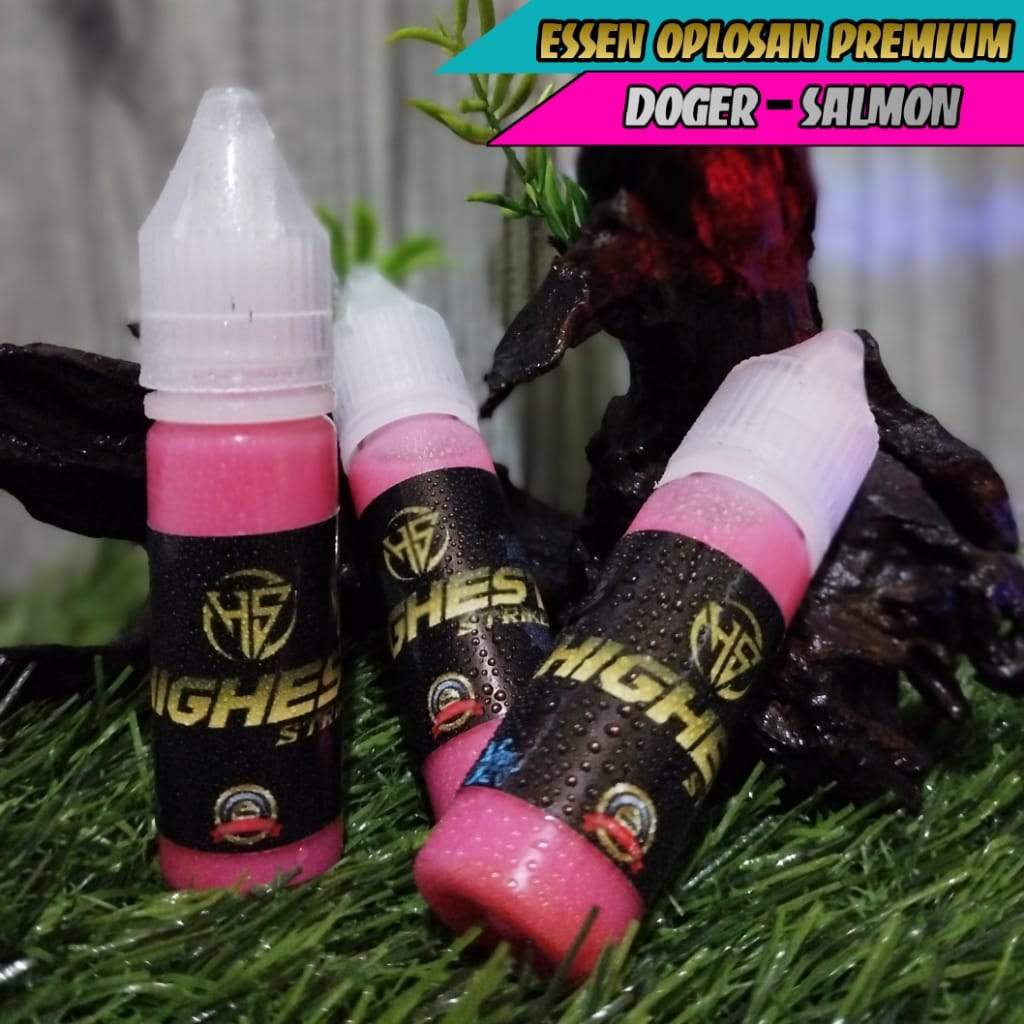 Essence Premium HIGHEST STRIKE 15ML | Aroma DOGER,SALMON | Essen Lomba dan Harian | Spesialis Ikan B