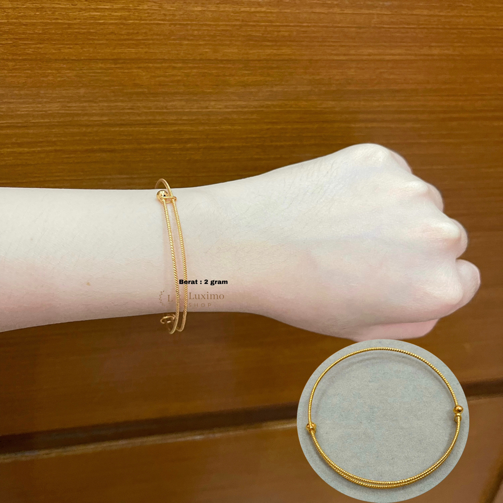 Gelang Kroncong Dewasa 2gram Emas Muda