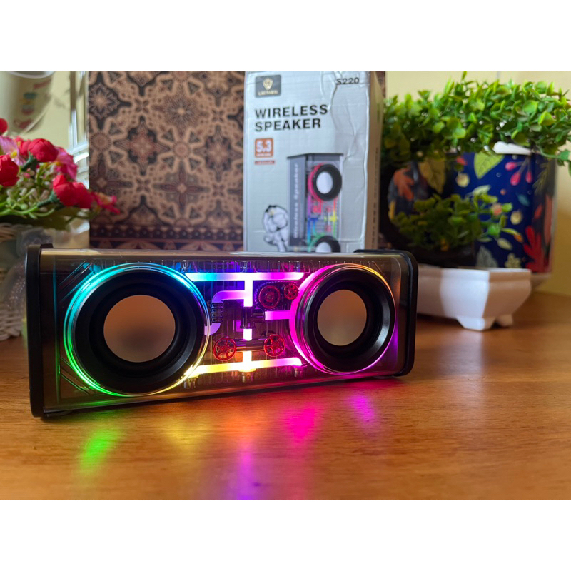 LENYES S220 wireless speaker transparan