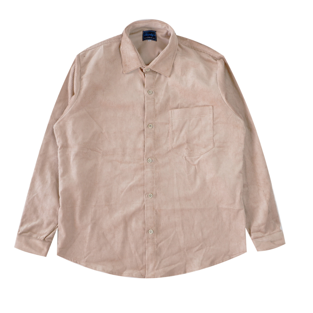 Bajukipa Kemeja Corduroy Cream & Khaky Big Size