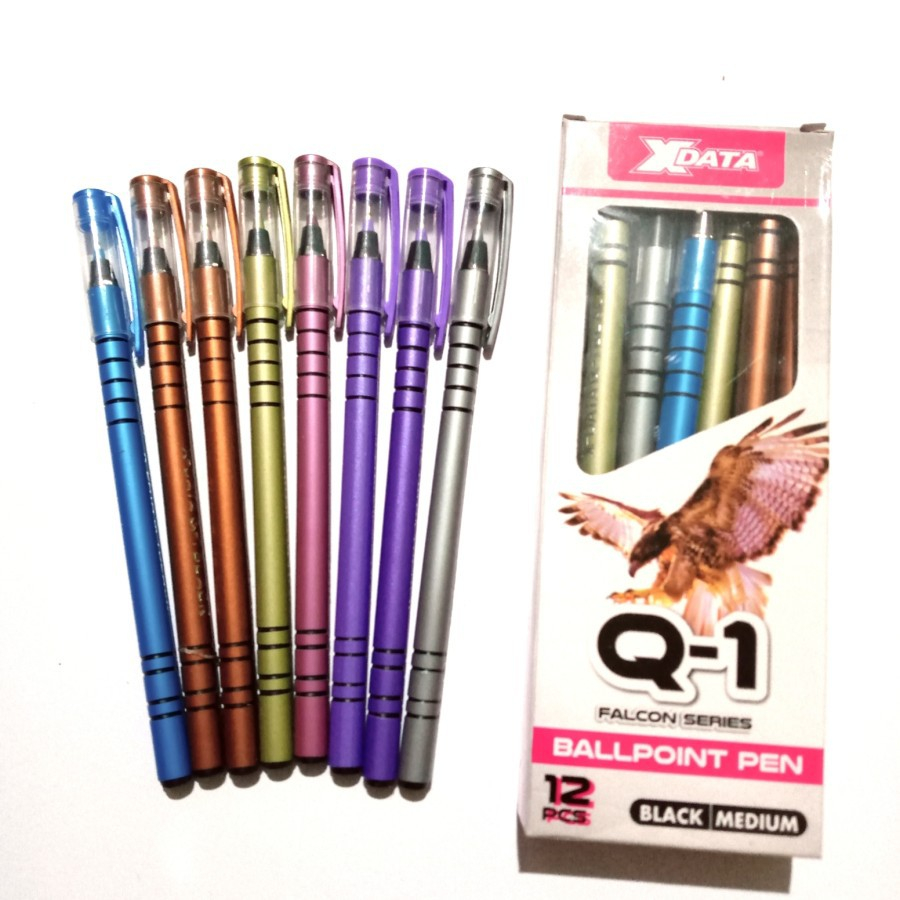 

(PER PAK) PULPEN X DATA Q1 ISI 12 HITAM