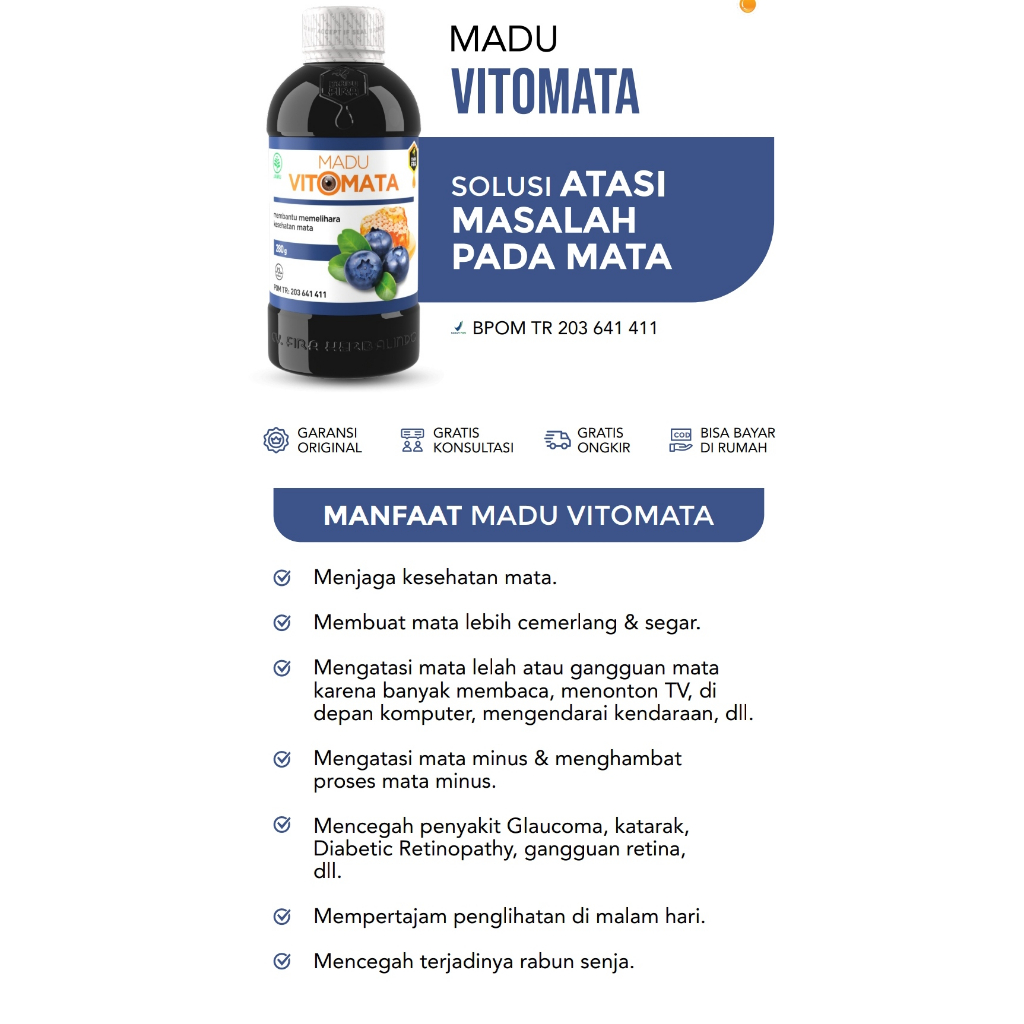 

MADU VITOMATA Madu Fira | Solusi Atasi Masalah Pada Mata