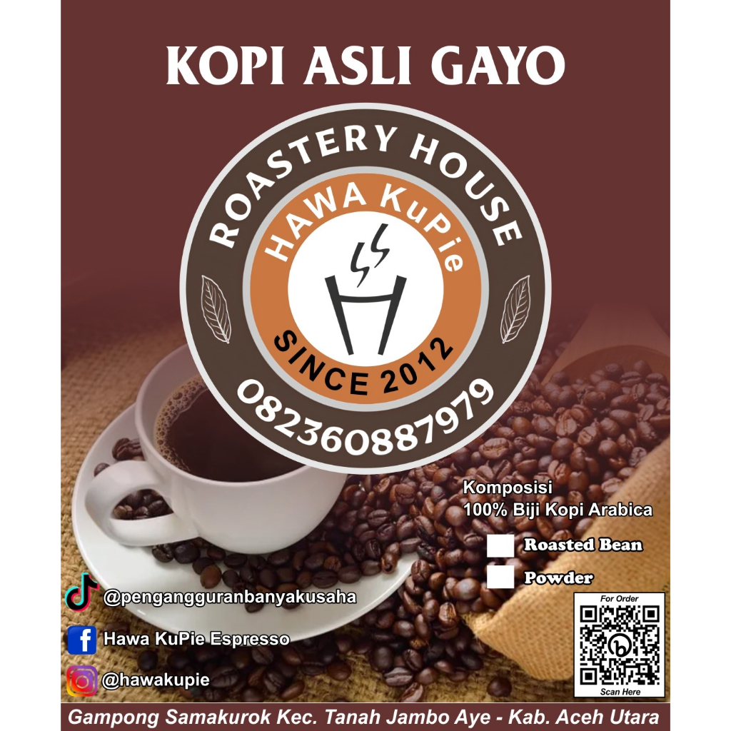 

Kopi Arabika Gayo Asli 250Gram