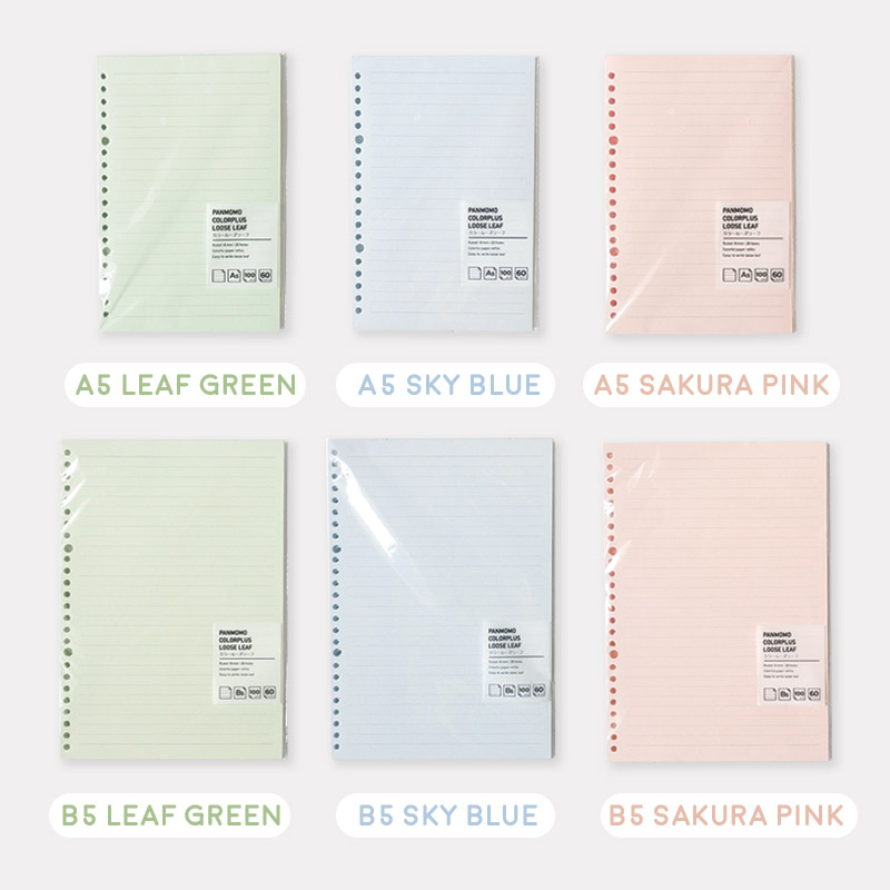 

LOOSE LEAF WARNA A5 GARIS LOOSE LEAF TEBAL 100 GSM A5