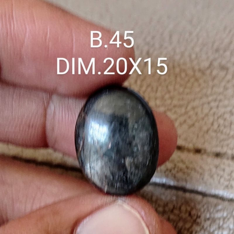 BATU SAFIR BLACK SAFIR SAPPHIRE THAILAND JUMBO TOP