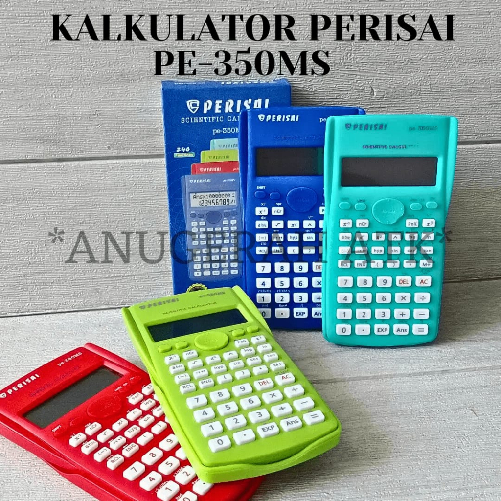 

Kalkulator / Calculator SIN COS TAN Merk PERISAI Scientific PE-350 Warna (Bergaransi)