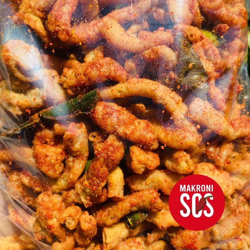 

2Xbtygneal Sakha Snack ) Makaroni Sos - 500Gr Usus Pedas Daun Jeruk Mantap