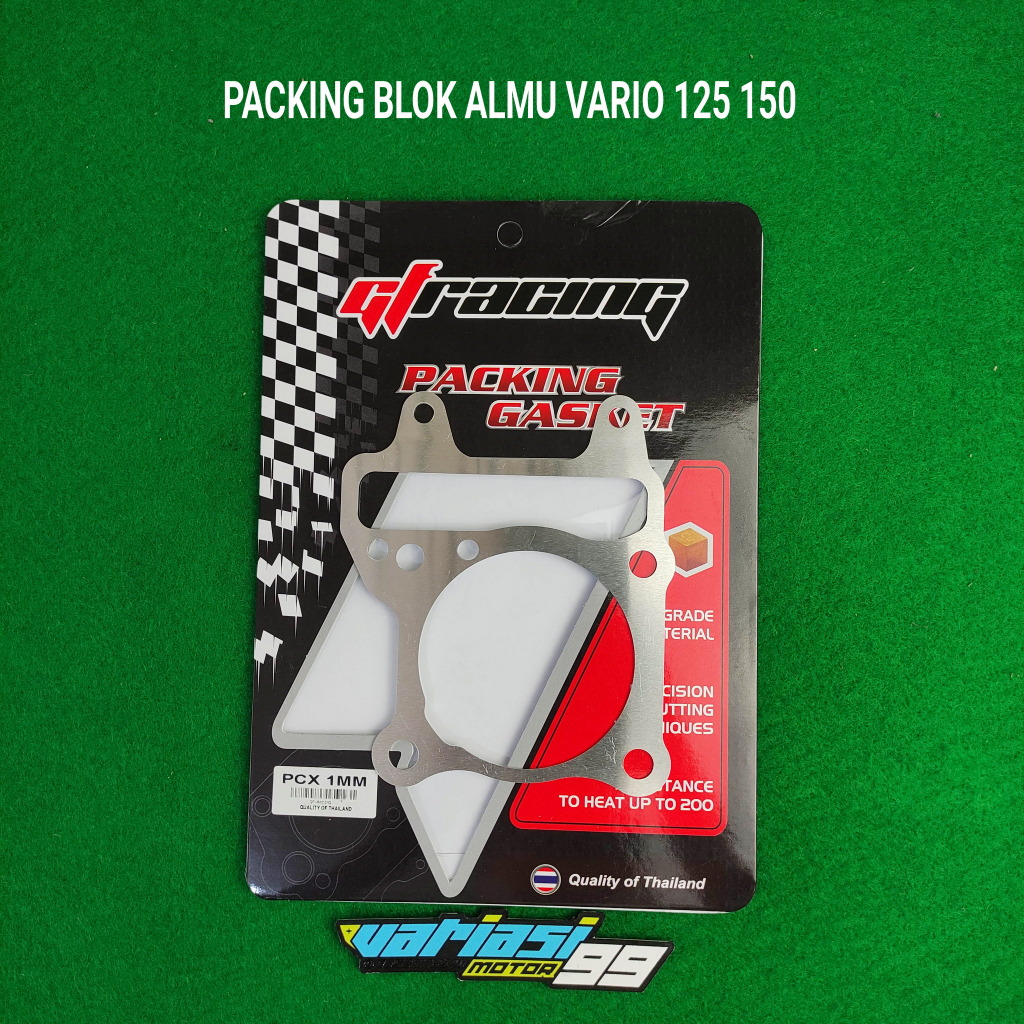 PACKING PAKING BLOK SEHER ALMUNIUM GF RACING PCX 150 VARIO 125 150 VARIO 125 VARIO 150 1MM 2MM 3MM
