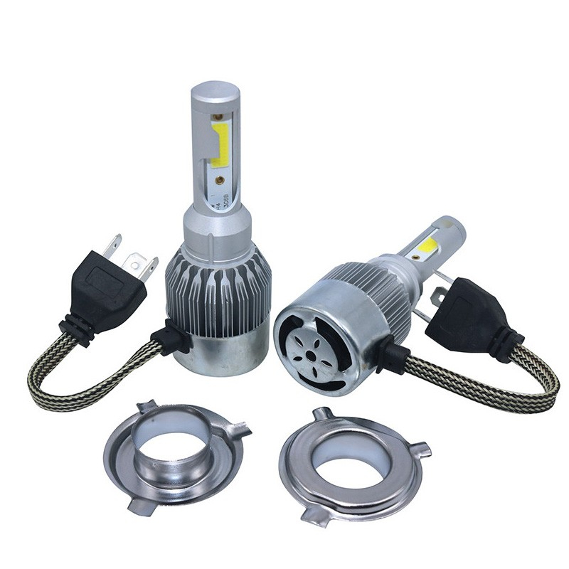 Lampu LED Mobil C6 H4 HI LO 36W Bohlam Led HEADLAMP 12-24 VOLT 6000K