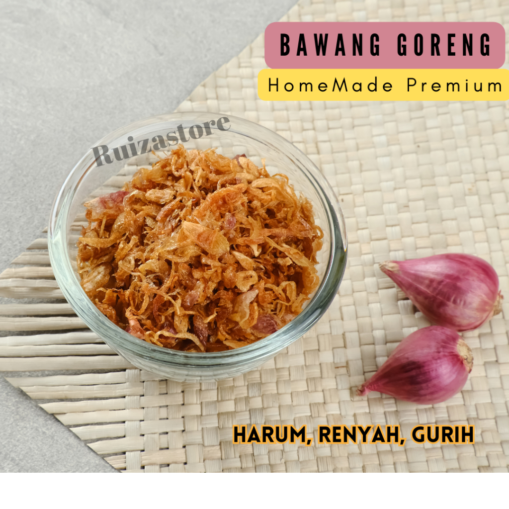 

Bawang goreng asli tanpa tepung dijamin premium 110gr / bawang goreng krispy