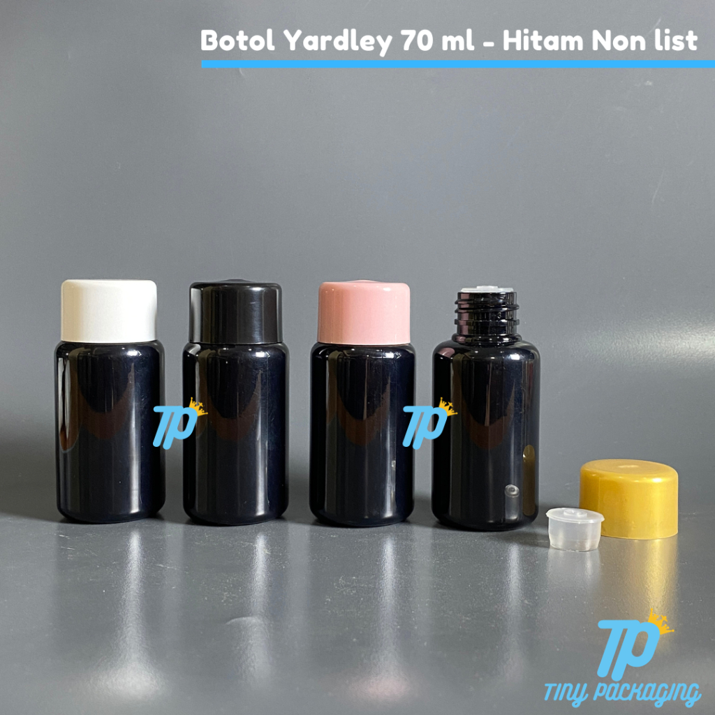 Botol Yardley 70 ml | Botol Yl 70 ml | Botol PET 70 ml | Botol Toner 70 ml - Hitam