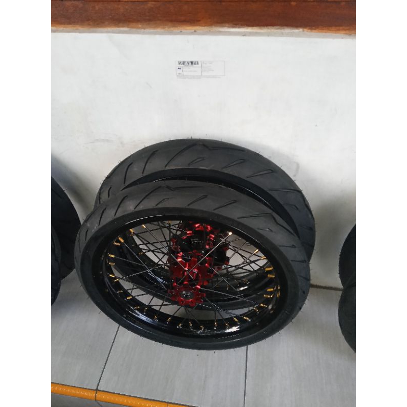 roda supermoto semi cacing crf150L