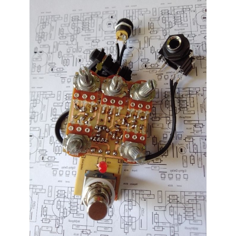 KIT EFEK GITAR DISTORSI BLACK MUSCLE