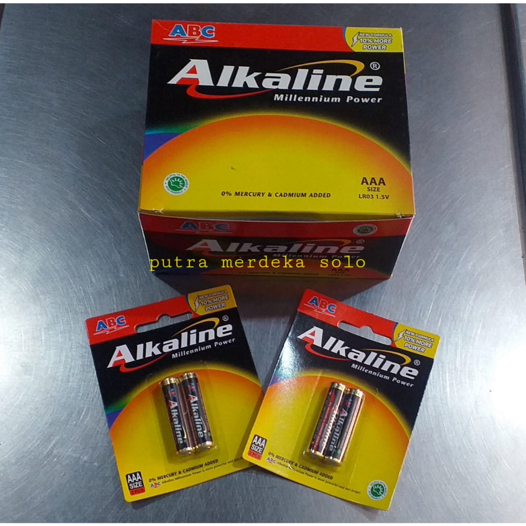 Batu Baterai Alkaline A2 A3 & Batu Baterai ABC Kecil Tanggung